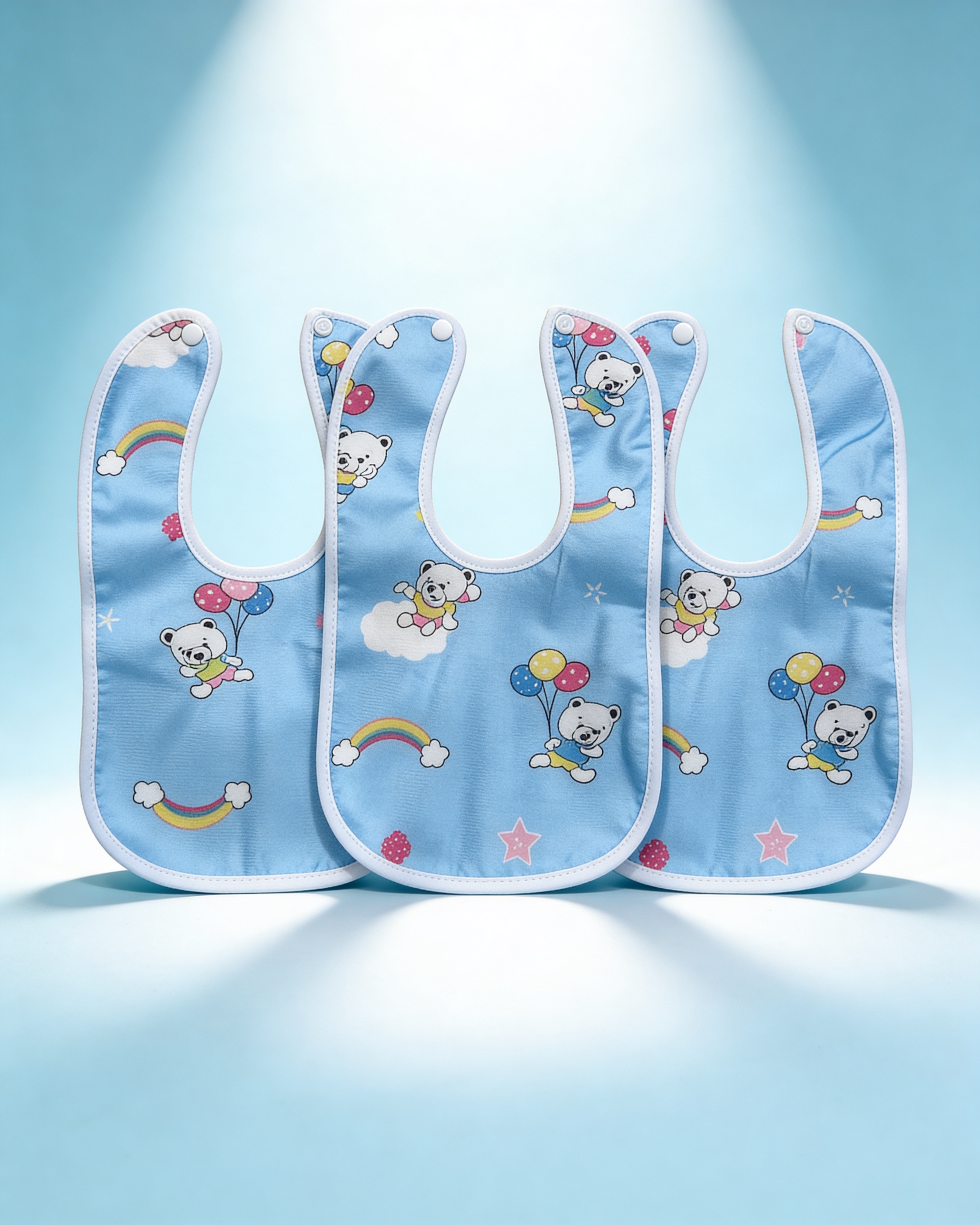 Muslin Baby Bib Set | Soft, Waterproof & Skin-Friendly Feeding Bibs (2, 3 & 5 Pack Options)